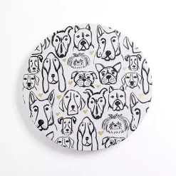 Kirklands Home Round Dog Doodle Canvas Art Print Clearance