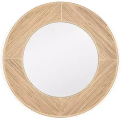 Kirklands Home Round Elyas Natural Rattan Wall Mirror Sale
