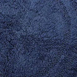Kirklands Home Round French Crochet Bath Mat, 28 in. Blue New