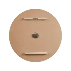 Kirklands Home Round Gray and Natural Wooden Wall Clock Sale