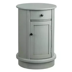 Kirklands Home Round Beckly Accent Table Gray Outlet