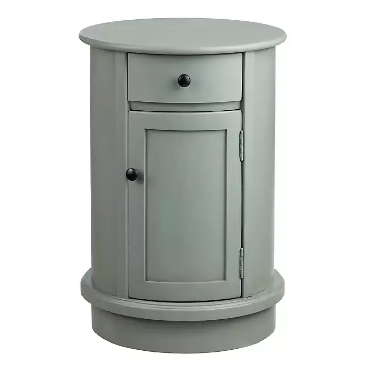 Kirklands Home Round Beckly Accent Table Gray Outlet