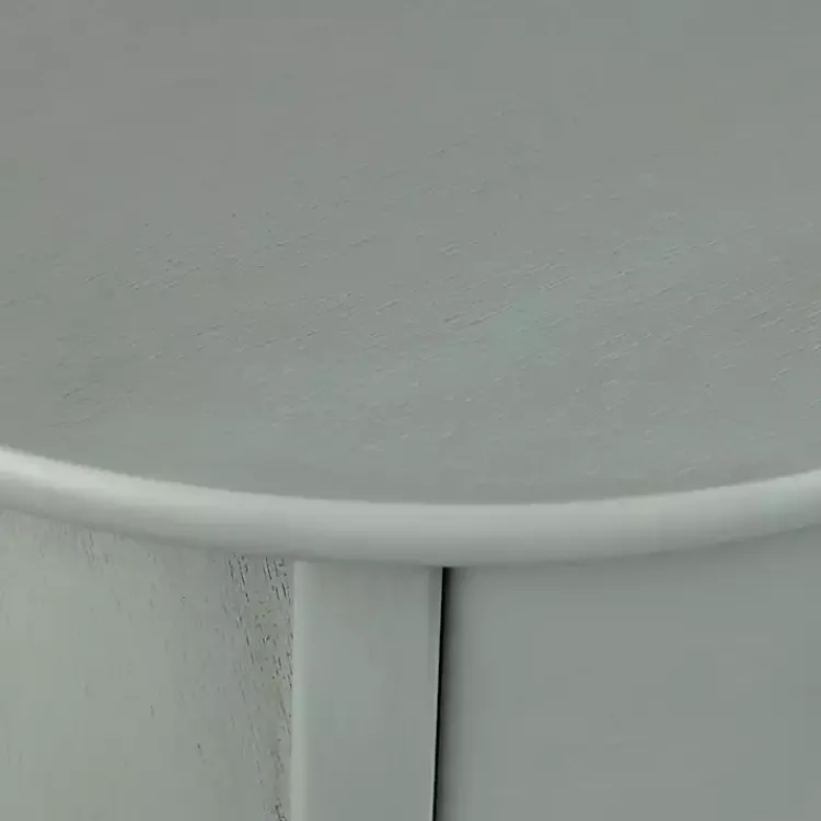 Kirklands Home Round Beckly Accent Table Gray Outlet