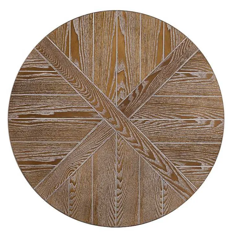 Kirklands Home Round Kona Rolling Coffee Table Brown Online