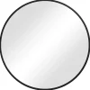 Kirklands Home Round Matte Black Thin Frame Mirror Hot