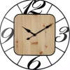 Kirklands Home Round Metal & Square Wood Wall Clock Online