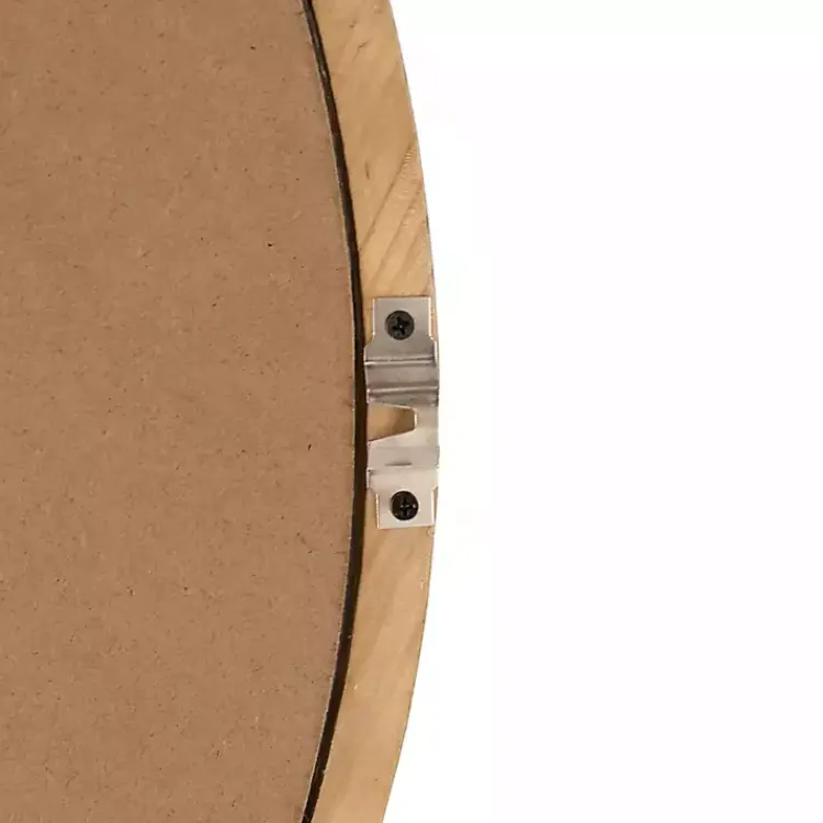 Kirklands Home Round Natural Light Wood Wall Mirror Best
