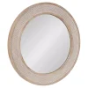 Kirklands Home Round Natural Rattan Wall Mirror New