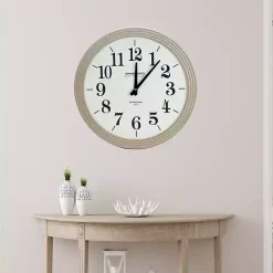 Kirklands Home Round Natural Reed Frame Wall Clock Sale
