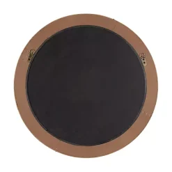 Kirklands Home Round Natural Woven Water Hyacinth Wall Mirror New