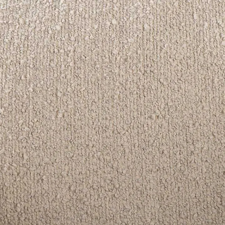 Kirklands Home Round Sand Boucle Swivel Accent Chair Tan New