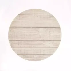 Kirklands Home Round Savannah Wood and Metal C-Table White Clearance