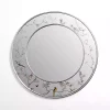 Kirklands Home Round Silver Birds and Branches Wall Mirror Hot