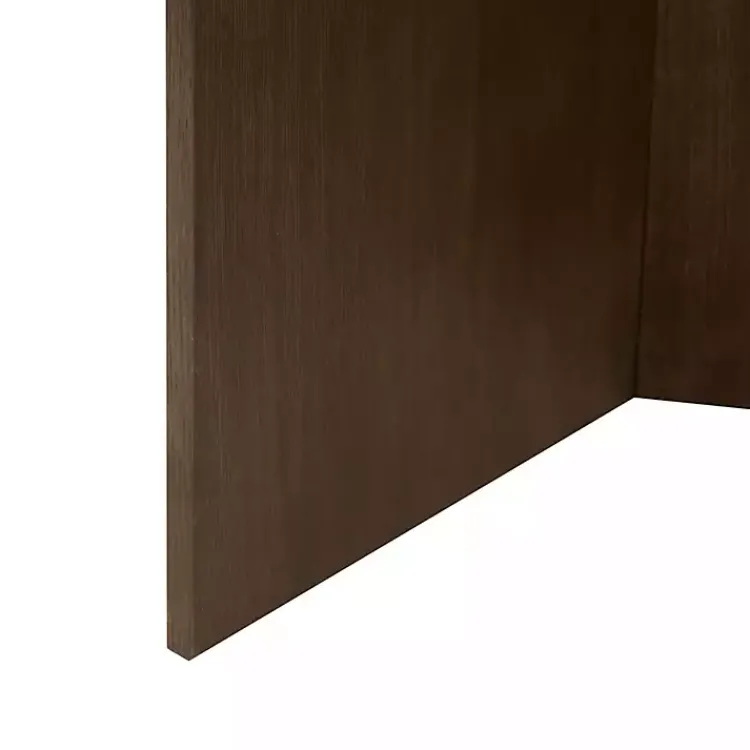Kirklands Home Round Walnut Wood Starburst Coffee Table Brown