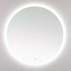 Kirklands Home Round Whit LED Wall Mirror Clearance
