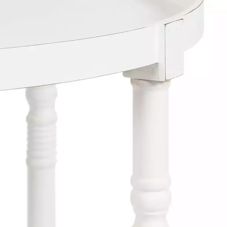Kirklands Home Round Bellport Coffee Table White Discount