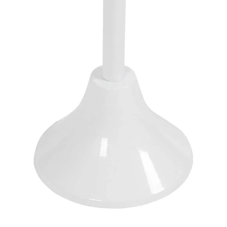 Kirklands Home Round Metal Layla Accent Table White New