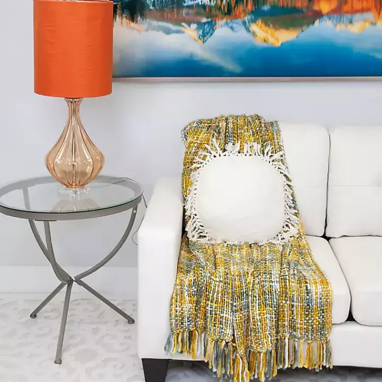 Pillows>Kirklands Home Round Tassel Pillow White