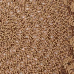 Kirklands Home Round Woven Lattice Placemats, Set of 6 Brown Clearance