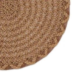 Kirklands Home Round Woven Lattice Placemats, Set of 6 Brown Clearance