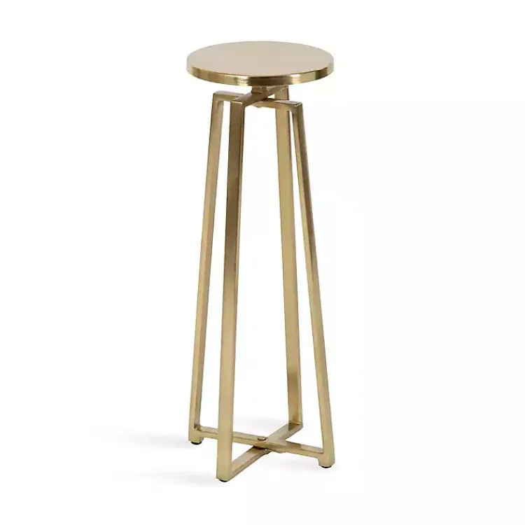 Kirklands Home Round Zia Metal Accent Table Gold Discount