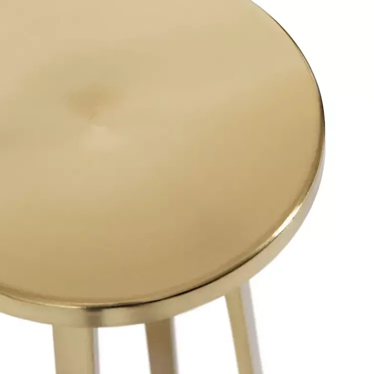 Kirklands Home Round Zia Metal Accent Table Gold Discount