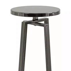 Kirklands Home Round Zia Pewter Metal Accent Table Gray Online