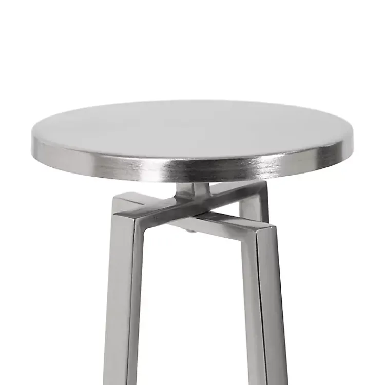 Kirklands Home Round Zia Metal Accent Table Silver Hot