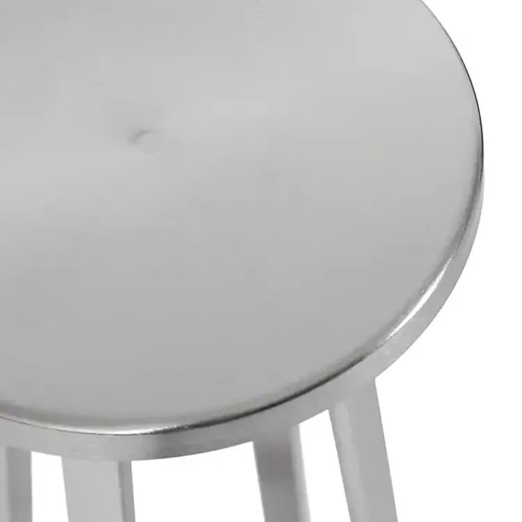 Kirklands Home Round Zia Metal Accent Table Silver Hot