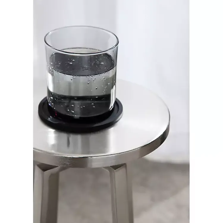 Kirklands Home Round Zia Metal Accent Table Silver Hot