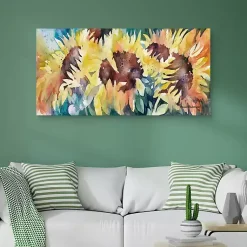 Kirklands Home Row of Sun Light Canvas Art Print Multi