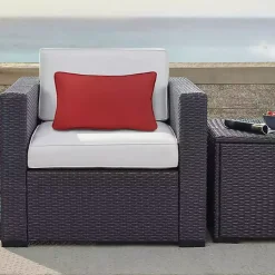 Kirklands Home Ruby Outdoor Lumbar Pillow Red Online