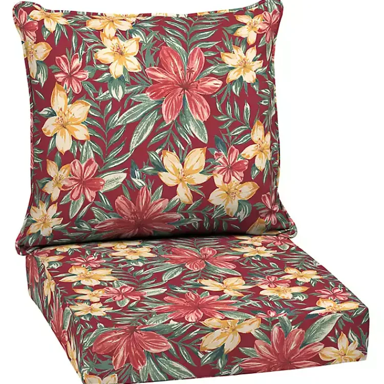 Kirklands Home Ruby Tropical 2-pc. Outdoor Deep Seat Cushion Clearance
