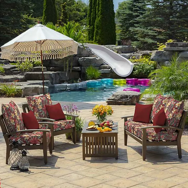 Kirklands Home Ruby Tropical 2-pc. Outdoor Deep Seat Cushion Clearance