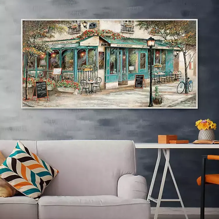 Kirklands Home Rue Du Jardin Corner Bistro Framed Wall Art Discount