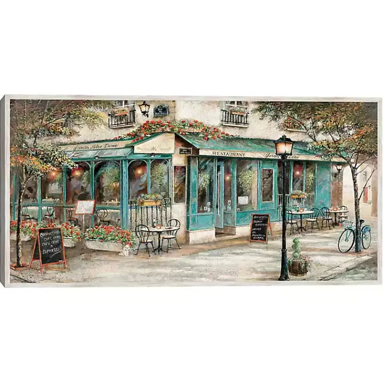 Kirklands Home Rue Du Jardin Corner Bistro Framed Wall Art Discount