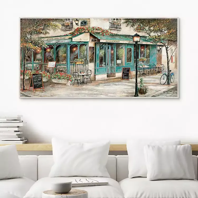Kirklands Home Rue Du Jardin Corner Bistro Framed Wall Art Discount