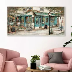 Kirklands Home Rue Du Jardin Corner Bistro Framed Wall Art Discount