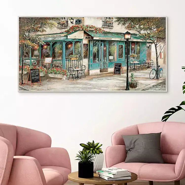 Kirklands Home Rue Du Jardin Corner Bistro Framed Wall Art Discount