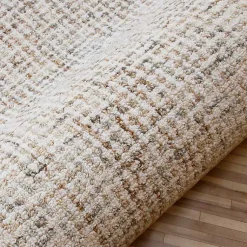Kirklands Home Rust & Beige Geometric Wool Area Rug Tan Discount
