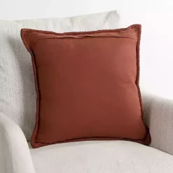 Pillows>Kirklands Home Rust Blended Handwoven Pillow Red