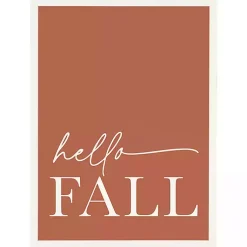 Fall>Kirklands Home Rust Hello Fall Framed Wall Plaque