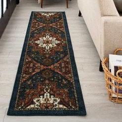 Kirklands Home Rust Ornamental Runner, 2x8 Outlet