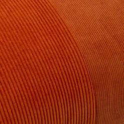 Pillows>Kirklands Home Rust Velvet Corduroy Lumbar Pillow Orange