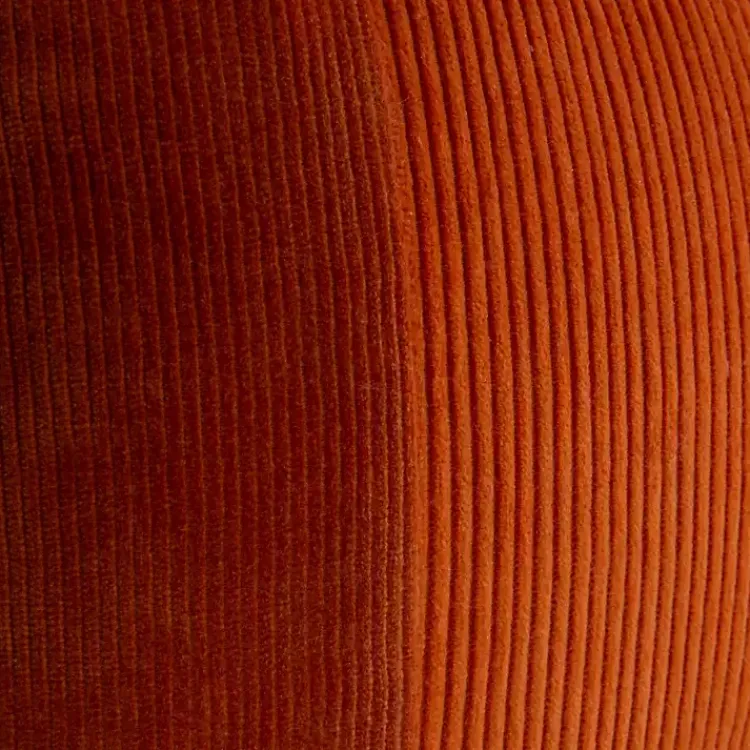 Pillows>Kirklands Home Rust Velvet Corduroy Lumbar Pillow Orange