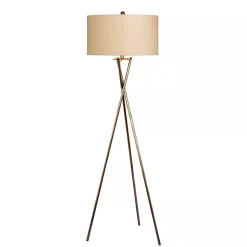 Kirklands Home Rusted Metal Tripod Floor Lamp Silver Sale