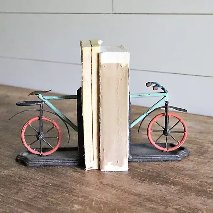Decorative Accents>Kirklands Home Rustic Bicycle Bookends, Set of 2