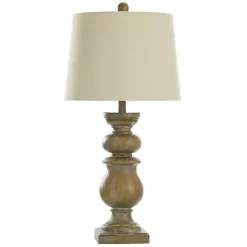 Kirklands Home Rustic Brown Darcy Table Lamp White Discount