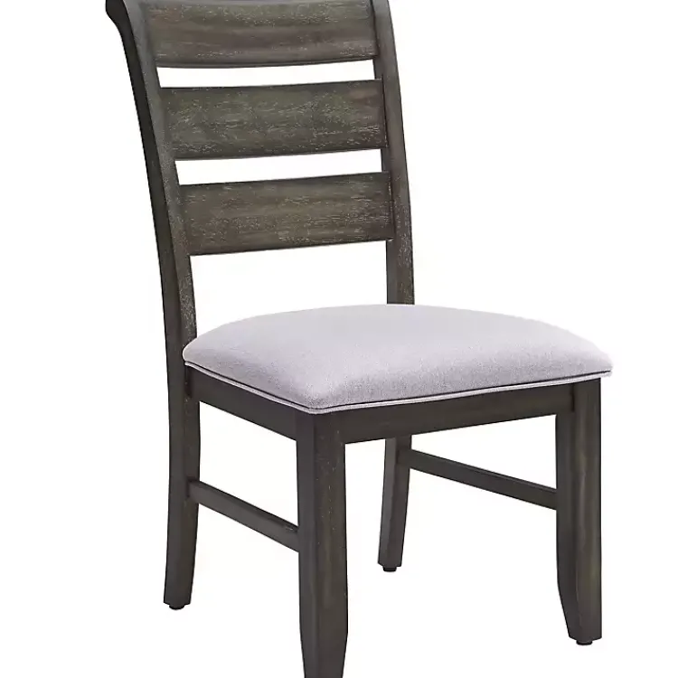Kirklands Home Rustic Brown Slat Back Dining Chairs, Set of 2 Gray Best