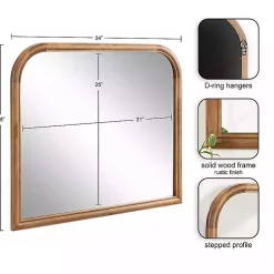 Kirklands Home Rustic Brown Wide Arch Wall Mirror Online